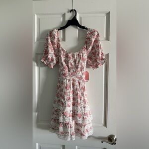 Floral Short Sleeve Dress